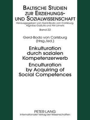 cover image of Enkulturation durch sozialen Kompetenzerwerb- Enculturation by Acquiring of Social Competences